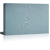 Canvas Wall Art Musical Elements Canvas Prints Home Artwork Decoration for Living Room,Bedroom,Music Room - 12x18 inches