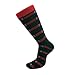 USBingoshop Mens Cotton Argyle Striped Solid Ribbed Black Crew Dress Socks(10-13, Striped-2 Pack of 12)