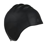 Kinsports Silicone Organic Anti-Allergy Elasticity Durable Swimming Cap, Does Not Pull Hair, Suitable for Short Hair Lady, Men and Children, Black