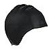 Swimming Cap Silicone Organic-Anti-Allergy -Aigh Elasticity -Durable,Does Not Pull Hair, Suitable for Long Short Hair Lady, Men And Children(Black)