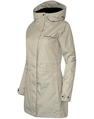 COLUMBIA WOMENS Shine Struck II Waterproof RAIN Mid Hooded JACKET 2017