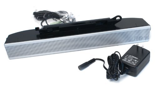 AS501+PA Genuine Dell Soundbar Speaker UH837 For Ultra Sharp Flat Panel Monitors 1703FP, 1704FP, 1706FP, 1707FP, 1707FPV, 1708FP, 1801FP, 1901FP, 1905FP, 1907FP, 1907FPV, 1908FP, SP1908FP, 2001FP, 2005FP, 2005FPW, 2007FP, 2007WFP 2405FP, 2405FPW, 2407WFP, and 3007WFP, Additional Compatible Dell Part Numbers: XH839, 313-3437, X9450, UH852