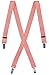 Boys Adjustable X-Back Elastic Suspenders (25" Toddler, Coral)