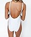 FISACE Women's Bride U Back Monokini One Piece Swimsuit Swimwear