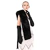 Dikoaina Women's Winter Fake Faux Fur Scarf Wrap Collar Shawl Shrug