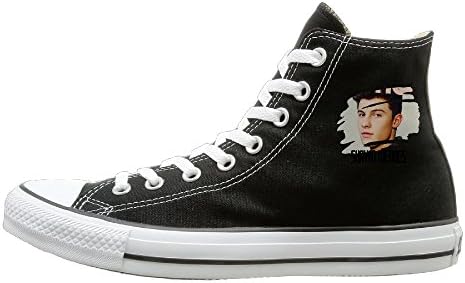 ITHOMS Unisex Athletic Shoes Shawn Handsome Mende Canvas Sneaker 42 Black