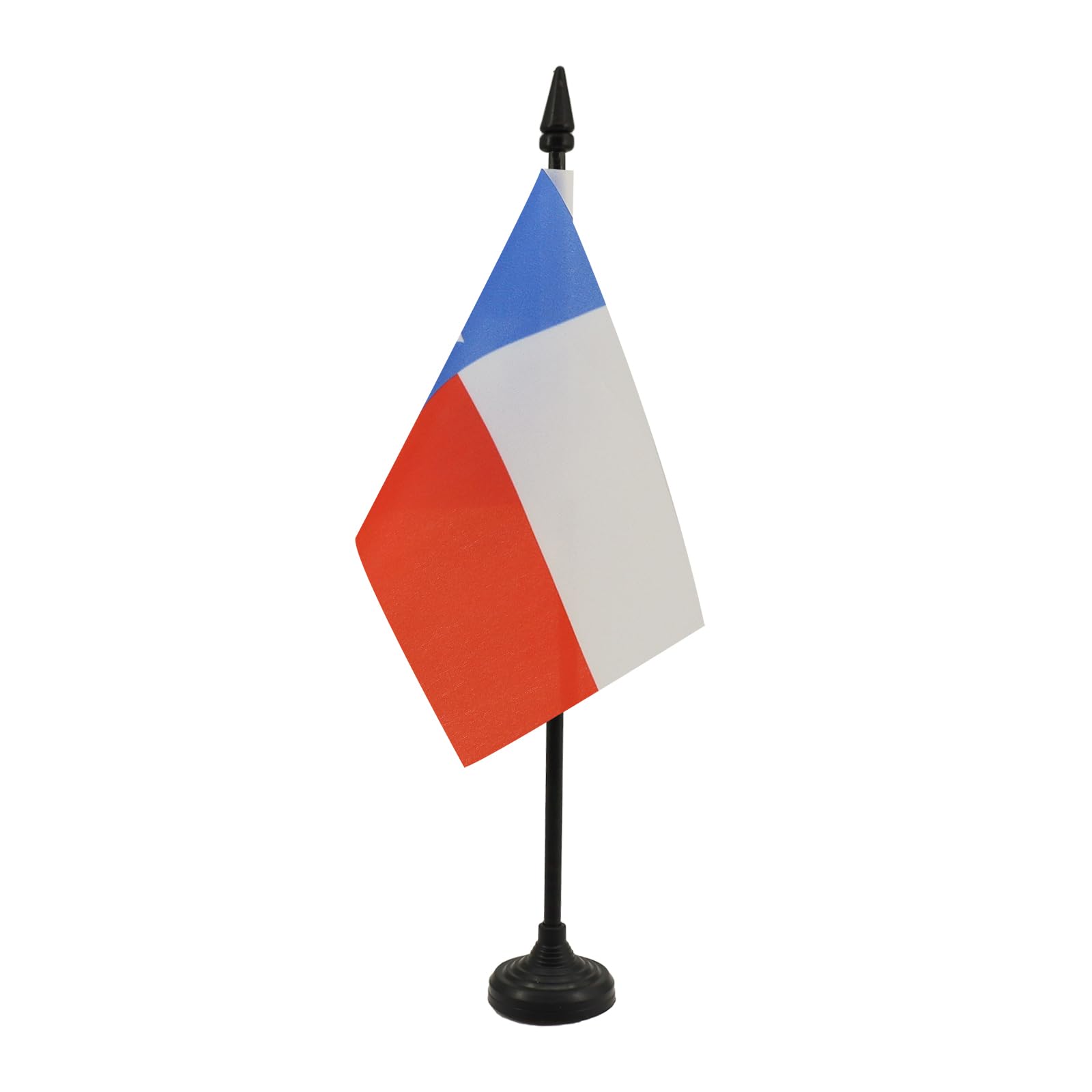 AZ FLAG - Texas Table Flag 4'' x 6'' - Texan Office Mini Banner 100% Polyester 15 x 10 cm - Mini Desk Flag with 10'' Pole and Black Plastic Base