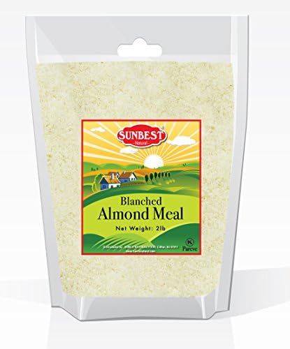 SUNBEST ALMOND FLOUR, NATURAL BLANCHED ALMOND MEAL , GLUTEN FREE FLOUR , EXTRA FINE GROUND ALMOND MEAL (2 LB)