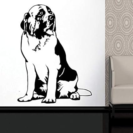 Amazon Com Dogs Wall Decals Room Decor Saint Bernard Dogs