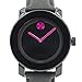 Movado Bold Black Pink Dial Ladies Women's Watch 3600482