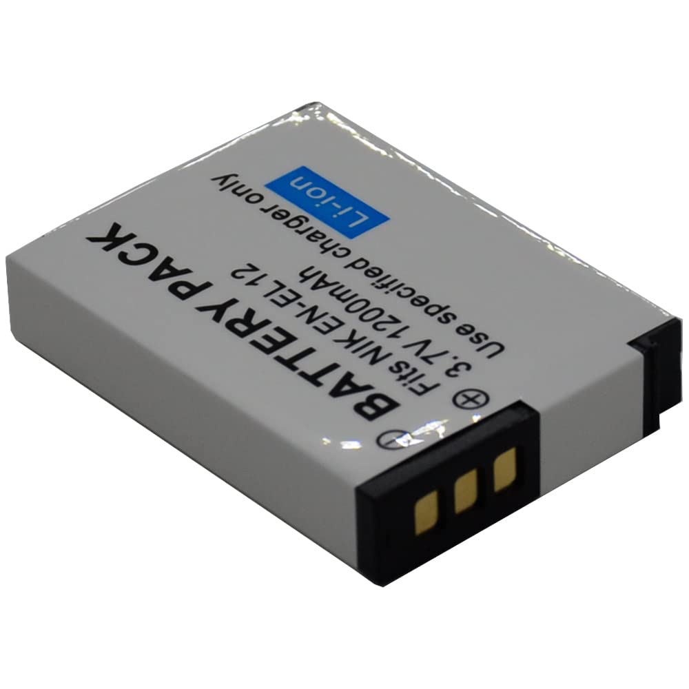 4x Battery for EN-EL12 ENEL12 Coolpix A900 AW100 AW100s AW110 AW110s AW120 AW120s AW130s P300 P310 P330 P340 S1000pj S1100pj S9200 S9300 S9500 S9600 S9700 S9700s S9900 S9900s S31 S640 S70 AW300 AW300s