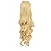 Rbenxia Curly Cosplay Wig Long Hair Heat Resistant Spiral Costume Wigs Anime Fashion Wavy Curly Cosplay Daily Party Light Gold 32