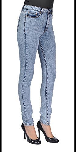 Stretch Denim Womens Light Stone Jeans Light Acid