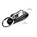 Saim Leather Belt Loop Keychain, Stainless Steel Keychain with Key Chain Ring Design Faux Leather Belt Loop Key Chain 1 Pcs