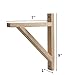 IKEA Ekby Valter Wood Shelves Bracket, Depth 7-Inch Birch (X2)