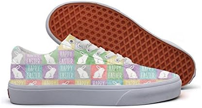Easter Bunnies Men's Canvas Low Cut Sneakers Casual Shoes