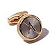 HJ Men's 2PCS Fashion Dazzle Tuxedo Shirts Platinum Plated Cufflinks Initial Letter 2 Color A-Z (Gold A), Small
