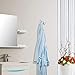 Amazer Towel Hook, Adhesive Double Bath Towel Hook Robe Hook Coat Hooks Heavy Duty Bathroom Hooks, 304 Stainless Steel Wall Hook Sticky Hanging Hooks for Bathroom