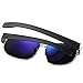 Joopin Polarized Sunglasses for Men, Lightweight Metal Frame Driving Mens Sunglasses (Silver Black)
