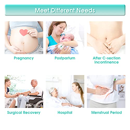 Mesh Postpartum Underwear 36 Packs Natural C-Section Delivery Post Surgical Recovery Disposable Washable Women\'s Panties (White-36pcs, M/L)