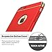 Biter Case Compatible with iPhone 6/6s Plus 3 in 1 Ultra Thin PC Hard Shockproof Protective Smooth Surface (iPhone 6/6S, red)