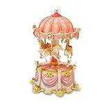 The San Francisco Music Box Company Carousel Dreams Mini 3-Horse Rotating Figurine