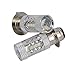 80W Super White LED Headlights Bulbs Upgrade - Yamaha ATVS YFM350 400 450 660 700 Raptor Blaster 200 Banshee 350