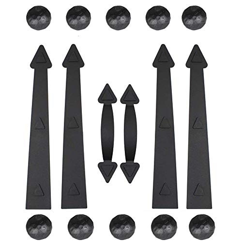 16 Pieces Garage Door Hardware Kit, Decorative Garage