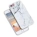 Imikoko iPhone 6s Plus Case Marble, Flexible Matte Marble Case for iPhone 6s Plus (5.5 inch) - White Marble Pattern Slim Fit Snap On Hard Shell Back Case for iPhone 6/6S Plus