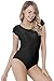 speerise Womens Nylon Ballet Short Sleeve Leotard Dance Costumes