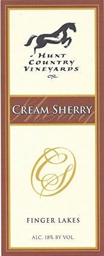 NV Hunt Country Cream Sherry Finger Lakes Estate Bottled 500mL White Wine