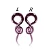 Xpircn 1 Pair Glass Spiral Taper Gauges Ear Plug and Tunnels Ear Stretching Expander Piercings Body Jewelry 2G (6mm)