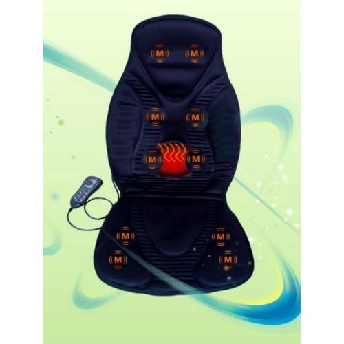 FIVE STAR FS8812 10-MOTOR MASSAGE SEAT CUSHION WITH HEAT, new image