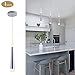 BEWAMF LED Mini Pendant Light,Brushed Silver Finished with Acrylic Shade LED Cone Modern Pendant Lighting for Kitchen Island Dining Room Bar,Warm White 3000K,9W,1-Pack