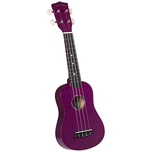 Diamond Head 4-String Soprano Hot Rod Uke Purple Sparkle, Royal (DU-148)