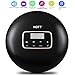 Compact CD Player with Disc, Portable Personal CD Player with Earbuds/LCD Display/USB Power Adapter, Compact CD Portable Player with Electronic Skip Protection and Anti-Shock Function, Black
