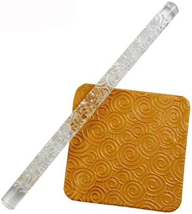 Rolling Pins with 20 Patterns Embossing Rolling Pins for Baking Tool of kitchen (F)