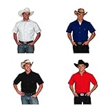 Western Express Men's Short Sleeve Cotton Cow Shirt