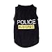 ALoveSoul Small Dog Shirt Pet Clothes Summer Or Autumn Puppy Police K-9 UNIT Fun Dog T Shirt,Black