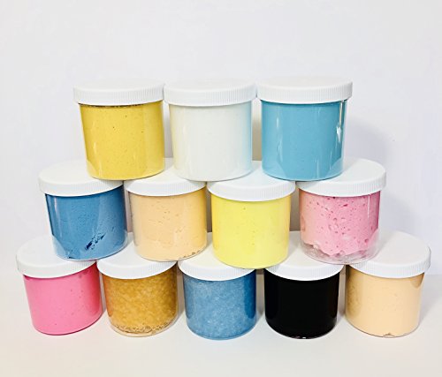 image for Sunshine Emporium slime storage jars 6 oz in 6, 12, 18 pack - clear al