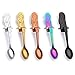Mermaid Coffee Spoon Stainless Steel Hanging Spoon Set - 18/10 Cute Teaspoon Sugar Spoon Ice Cream Desert Spoon Hanging Spoons Cup Soup Multi-functional Kitchen Tools Set (Pack of 5)
