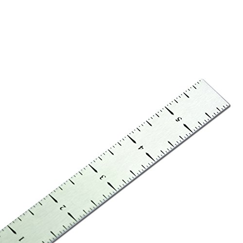 VINCA SSRH-06 Stainless Steel Hook Woodworking Drawing Ruler 6 inch Double Side Measuring Tool - Thumbnail 2