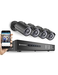 Amcrest 720P HD Over Analog (Tribrid HDCVI IP) 16CH DVR de seguridad de vigilancia con 16