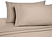 Amazon Basics Lightweight Super Soft Luxury Easy Care Wrinkle Free Microfiber 4 Piece Bed Sheet Set with 14-Inch Deep Pockets, Full, Taupe, Solid