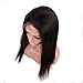 Italian Yaki Wig Brazilain Virgin Natural Color Kinky Straight Lace Front Human Hair Wigs with Baby Hair Around for Black Women (14 inch lace front wig)
