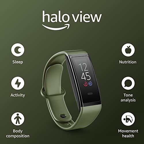 Amazon Halo View Fitness Tracker, With Color Display For Ataglance