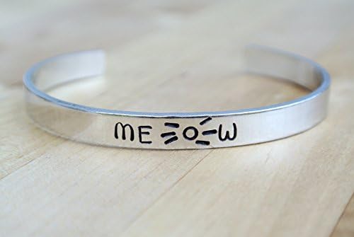 Meow Bracelet, Cat Jewelry, Cat Bracelet, Kitten Me Right Meow, Cat Lady Gifts, Cat Gifts