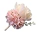 WeddingBobDIY Boutonniere Buttonholes Groom Groomsman Best Man Rose Wedding Flowers Accessories Prom Suit Decoration Champagne