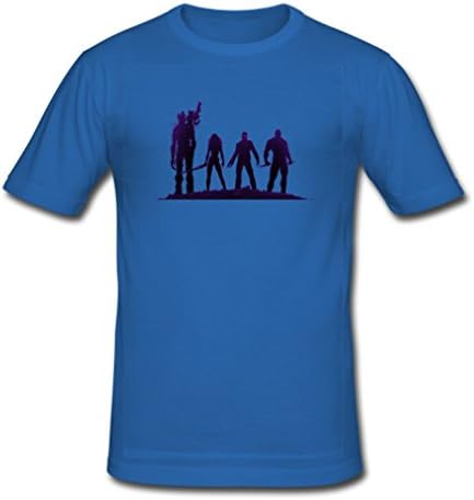 HJGBEDS Mens Groot Rocket Raccoon Silhouette Classic T-shirt Medium Blue