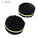 Generic 2 in 1 Hair Curl Sponge Brush for Twists Coils Dreads and Afros 2 Pack Round
